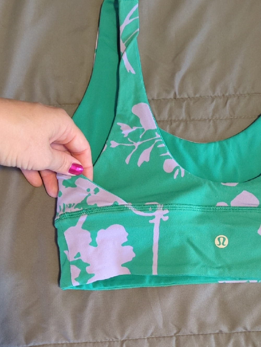 *Floral Sports Bra - Picture 3 of 3